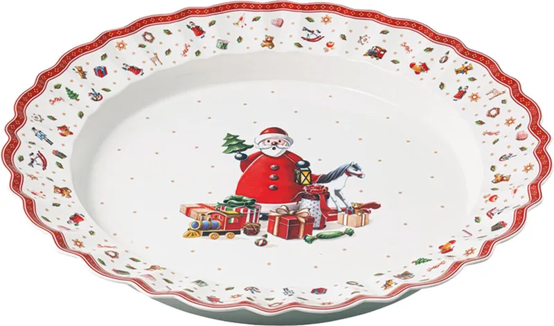 Toy's Delight Serveerschaal - rond - 44 cm - Kerst von Villeroy & Boch in Rot – Produktfoto