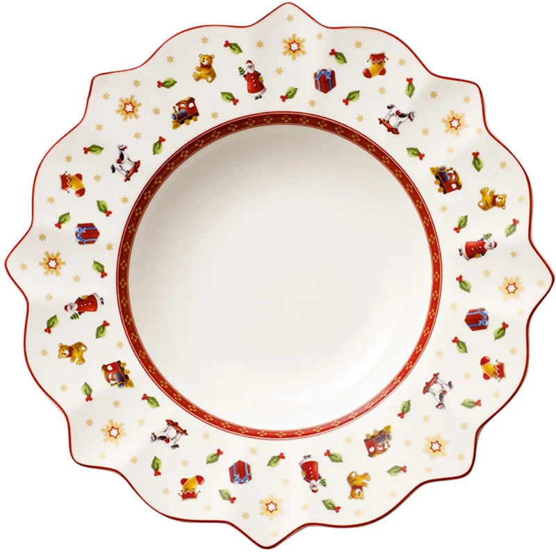 Toy's Delight tiefer Teller Ø26cm Weiß-rot von Villeroy & Boch in Weiß – Produktfoto