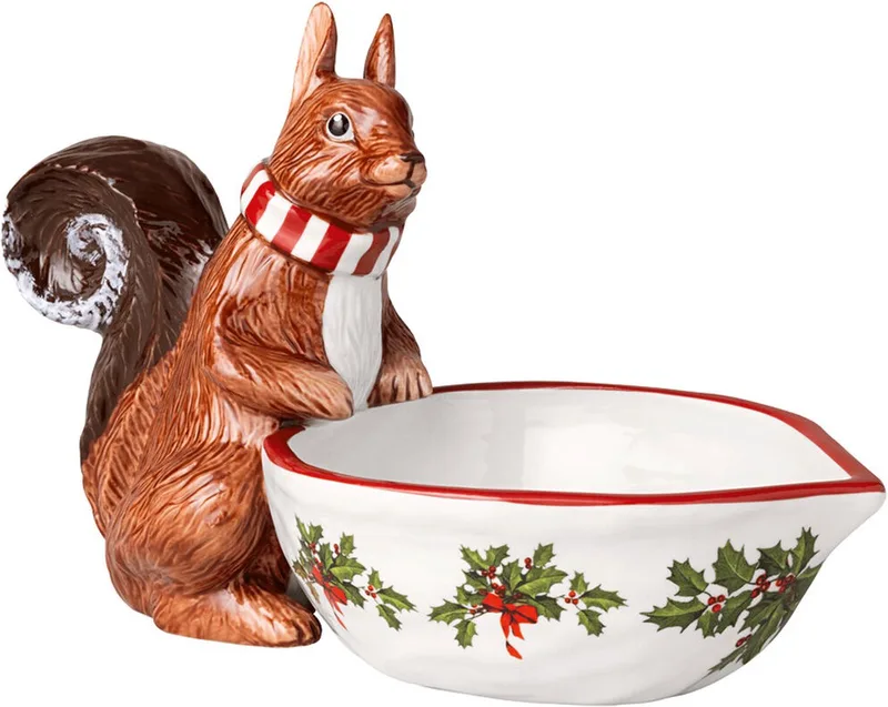 Toy's Fantasy Eekhoorn Met Schaal de Villeroy & Boch en Multicolore – photo produit