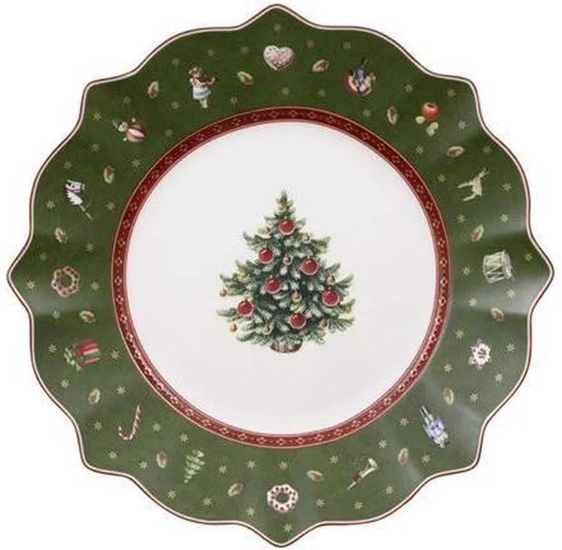 Toy’s Delight Ontbijtbord - 24 cm - Kerst by Villeroy & Boch in Green – product photo