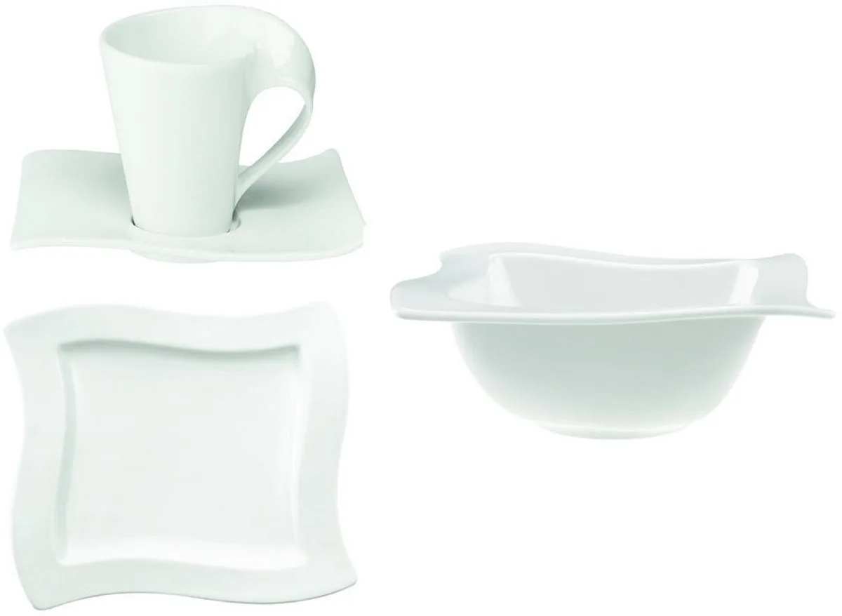 Villeroy&Boch 16-delige New Wave Ontbijtset van Villeroy & Boch in Wit – productfoto