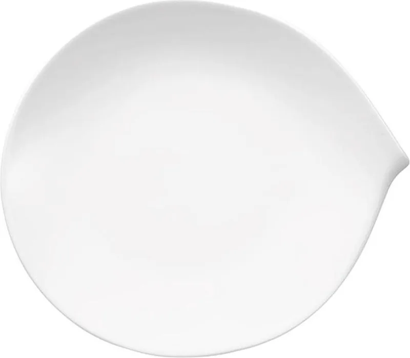 Villeroy en Boch Flow Gebaksbord - 20 cm x 17 cm von Villeroy & Boch in Weiß – Produktfoto