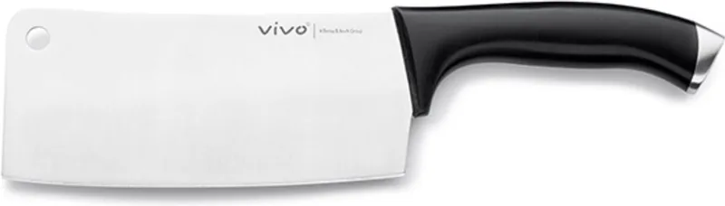 Vivo - Cleaver - Hakmes - Geschikt voor Professioneel Gebruik - Multifunctioneel Hakmes - Vaatwasmachinebestendigheid - Dubbelzijdig Lemmet - Gebalanceerd Gewicht - Antislip Handvat - Snijplankvriendelijk de Villeroy & Boch en Noir – photo produit