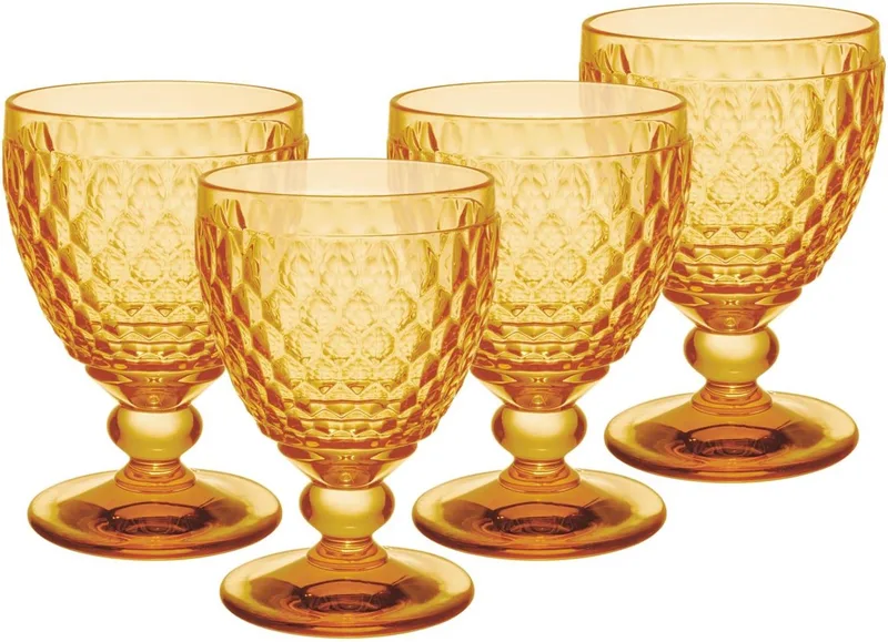 Wassergläser Boston Coloured 400 ml Set van 4 by Villeroy & Boch in Saffron – product photo