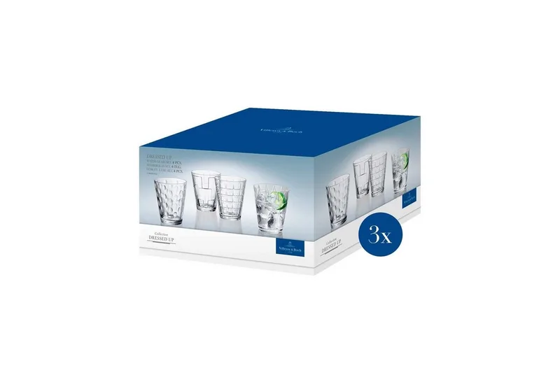 Wassergläser Dressed Up 310 ml Set van 12 by Villeroy & Boch in Transparent – product photo 4 of 5