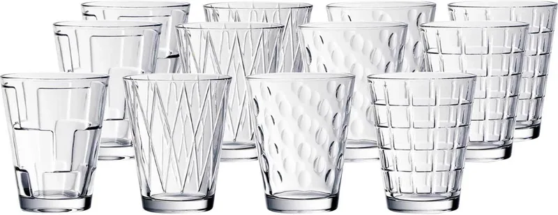 Wassergläser Dressed Up 310 ml Set van 12 by Villeroy & Boch in Transparent – product photo 1 of 5