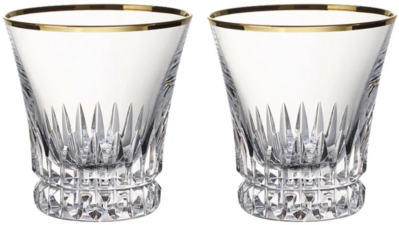 Wassergläser Grand Royal Gold 200 ml Set van 2 by Villeroy & Boch in Transparant-goud – product photo