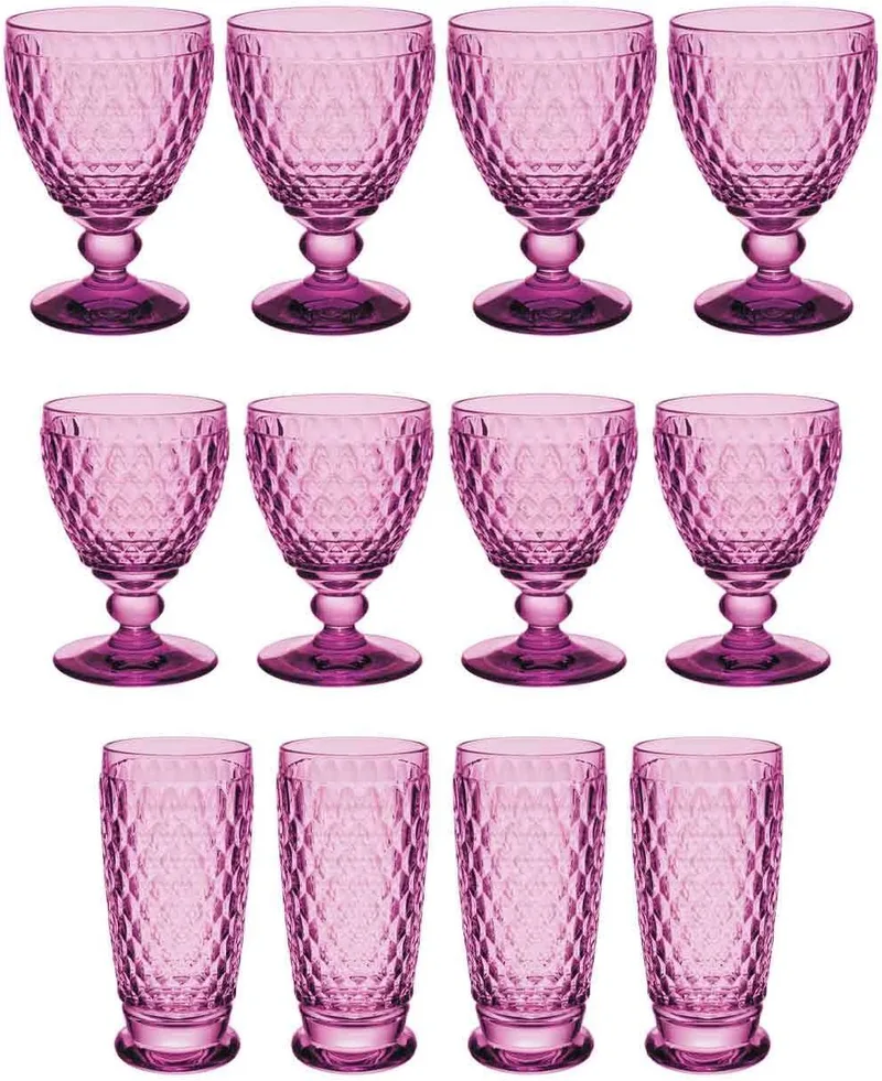 Wein- & Longdrinkgläser Boston Coloured Set van 12 de Villeroy & Boch en Berry – photo produit