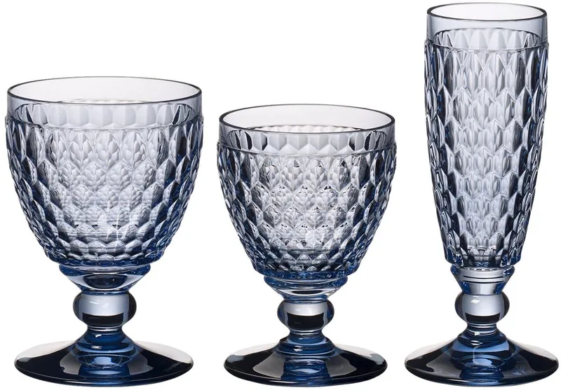 Wein- & Sektgläser Boston Coloured Set van 12 van Villeroy & Boch in Blauw – productfoto