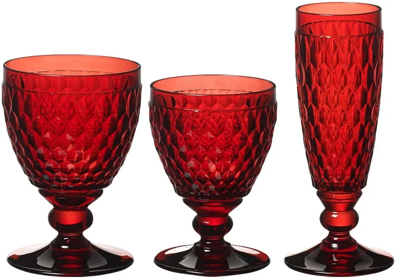 Wein- & Sektgläser Boston Coloured Set van 12 by Villeroy & Boch in Red – product photo