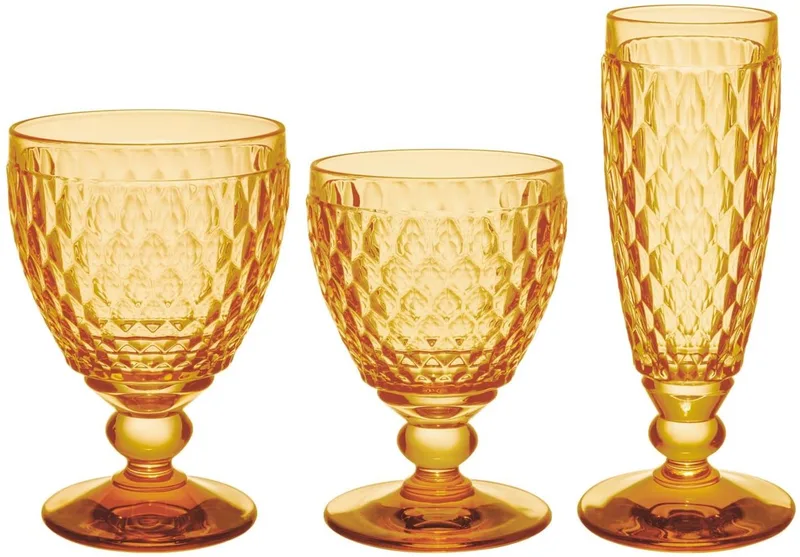 Wein- & Sektgläser Boston Coloured Set van 12 van Villeroy & Boch in Saffron – productfoto