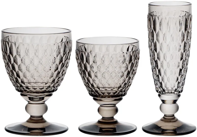 Wein- & Sektgläser Boston Coloured Set van 12 von Villeroy & Boch in Smoke – Produktfoto