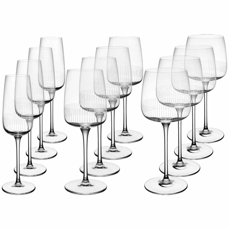 Wein- und Sektgläser Afina Set van 12 de Villeroy & Boch en Transparent – photo produit