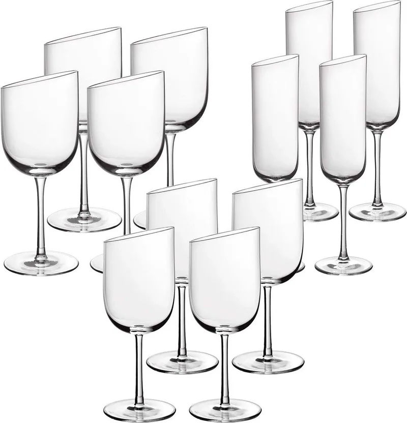 Wein- und Sektgläser NewMoon Set van 12 von Villeroy & Boch in Transparent – Produktfoto