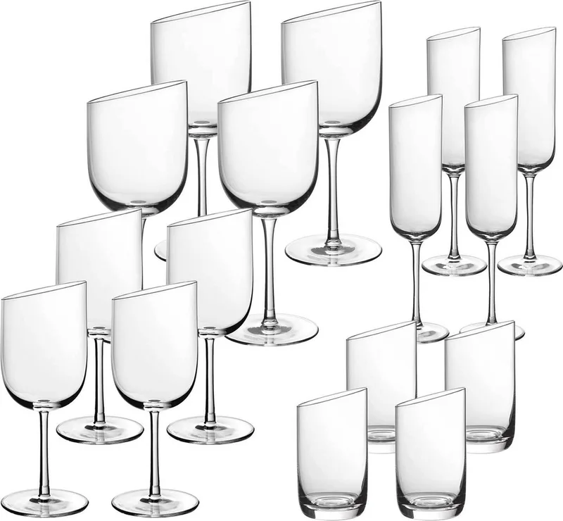 Wein- und Sektgläser NewMoon Set van 16 de Villeroy & Boch en Transparent – photo produit