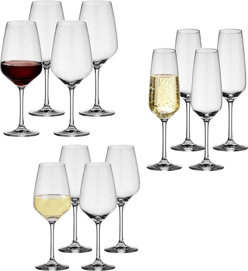Wein- und Sektgläser Voice Basic Set van 12 by Villeroy & Boch in Transparent – product photo