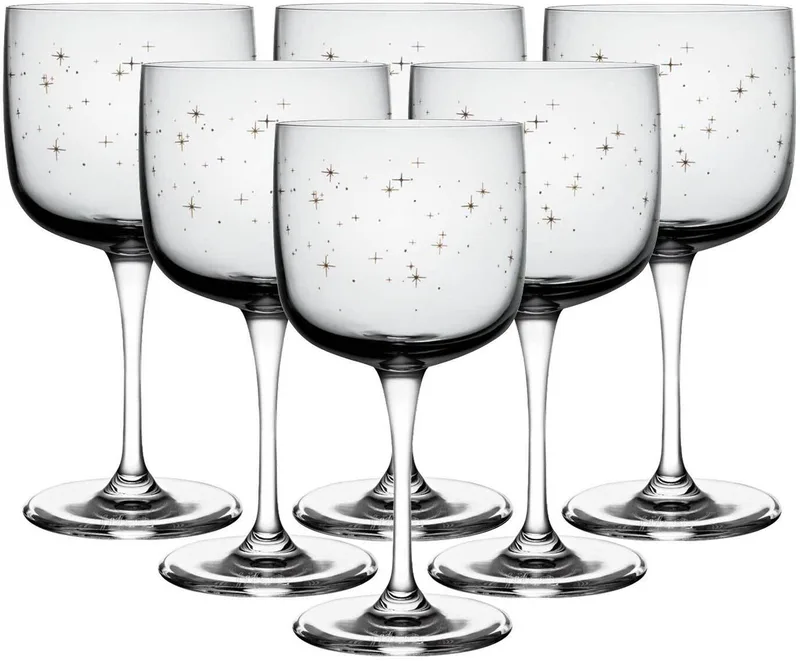 Weingläser Winter Glow 270 ml Set van 6 van Villeroy & Boch in Grijs – productfoto