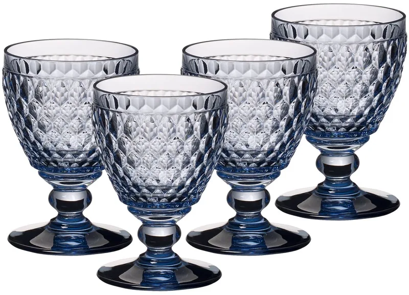 Weißweingläser Boston Coloured 230 ml Set van 4 de Villeroy & Boch en Bleu – photo produit