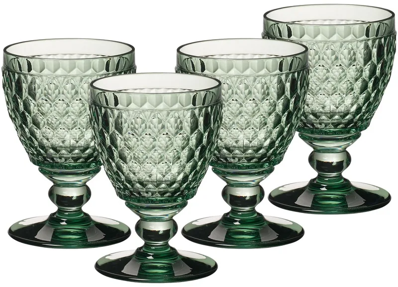 Weißweingläser Boston Coloured 230 ml Set van 4 van Villeroy & Boch in Groen – productfoto