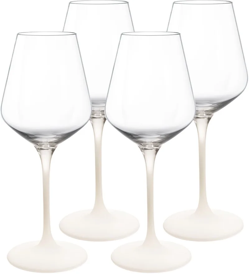 Weißweingläser Manufacture Rock 380 ml Set van 4 fra Villeroy & Boch i Wit-transparant – produktbillede