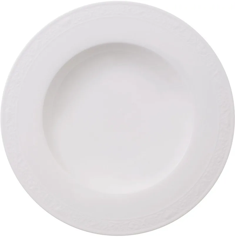 White Pearl diep bord 24cm by Villeroy & Boch in White – product photo