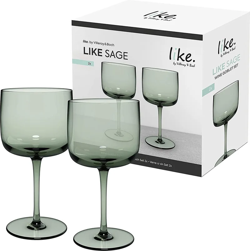 Wijnglazen – Wine glas von Villeroy & Boch in Grün – Produktfoto