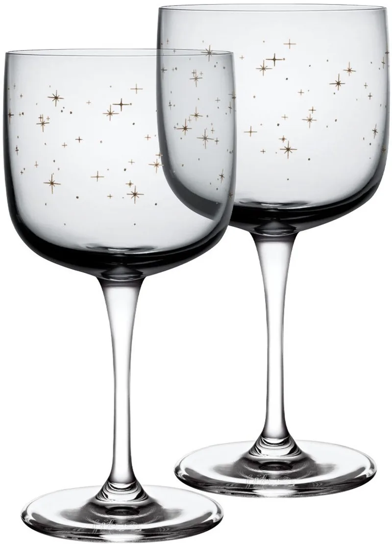 Winter Glow Wijnglas 2 Stuks von Villeroy & Boch in Grau, Transparent – Produktfoto