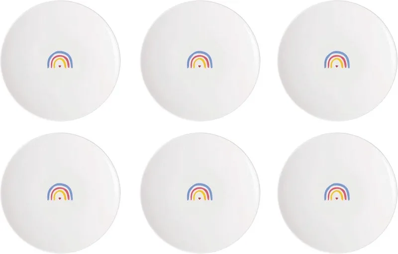 With Love - Be Happy Ontbijtborden 6 stuks de Villeroy & Boch en Blanc – photo produit