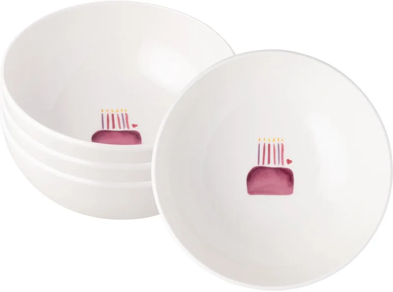 With Love - Happy Birthday Kommen 4 stuks by Villeroy & Boch in White – product photo