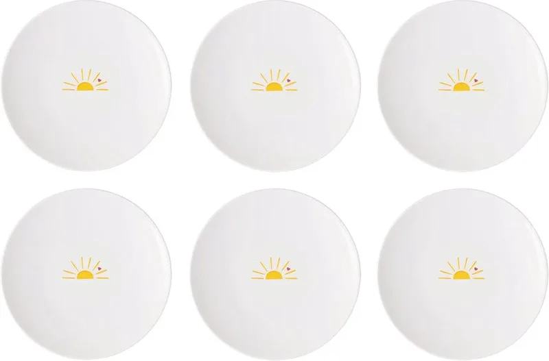 With Love - Hello Sunshine Ontbijtborden 6 stuks de Villeroy & Boch en Blanc – photo produit