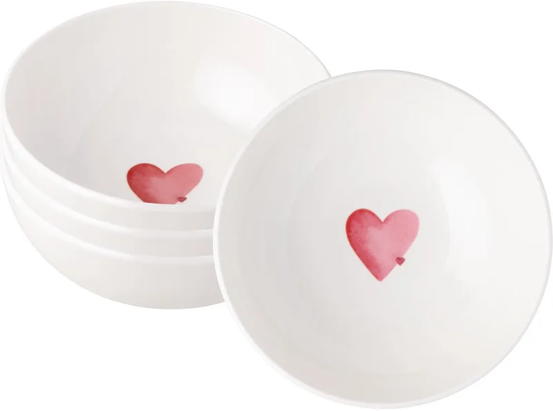 With Love - Sending Love Kommen 4 stuks de Villeroy & Boch en Blanc – photo produit