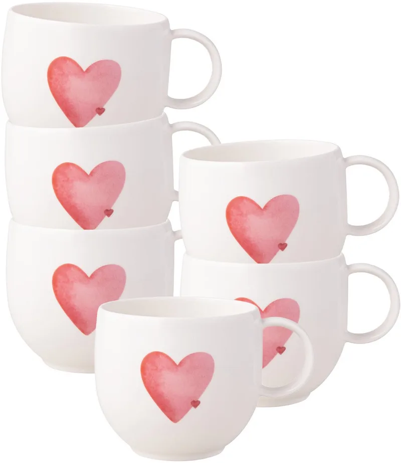 With Love - Sending Love Mokken 6 stuks von Villeroy & Boch in Weiß – Produktfoto