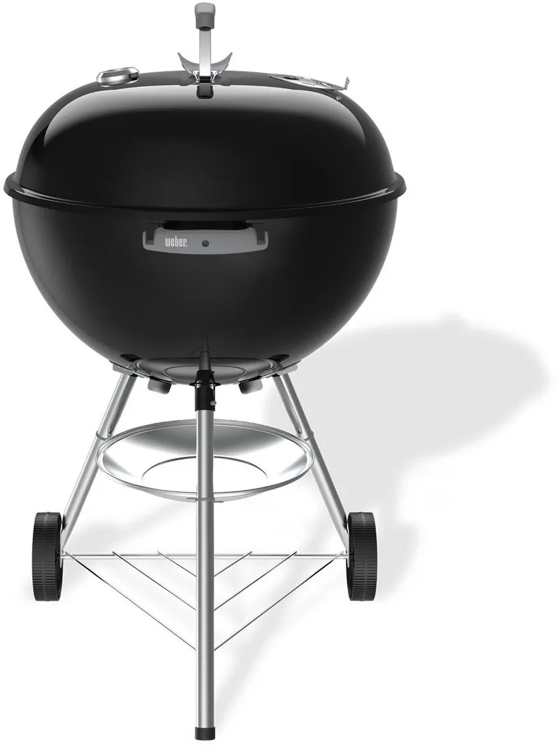 Bar-B Kettle - Ø 57 cm Grillrooster - Houtskoolbarbecue - Asopvangschaal - 2 Duurzame weersbestendige wielen - Dekselthermometer - 2 Gereedschapshaken - Kras- en roestbestendig by Weber in Black – product photo