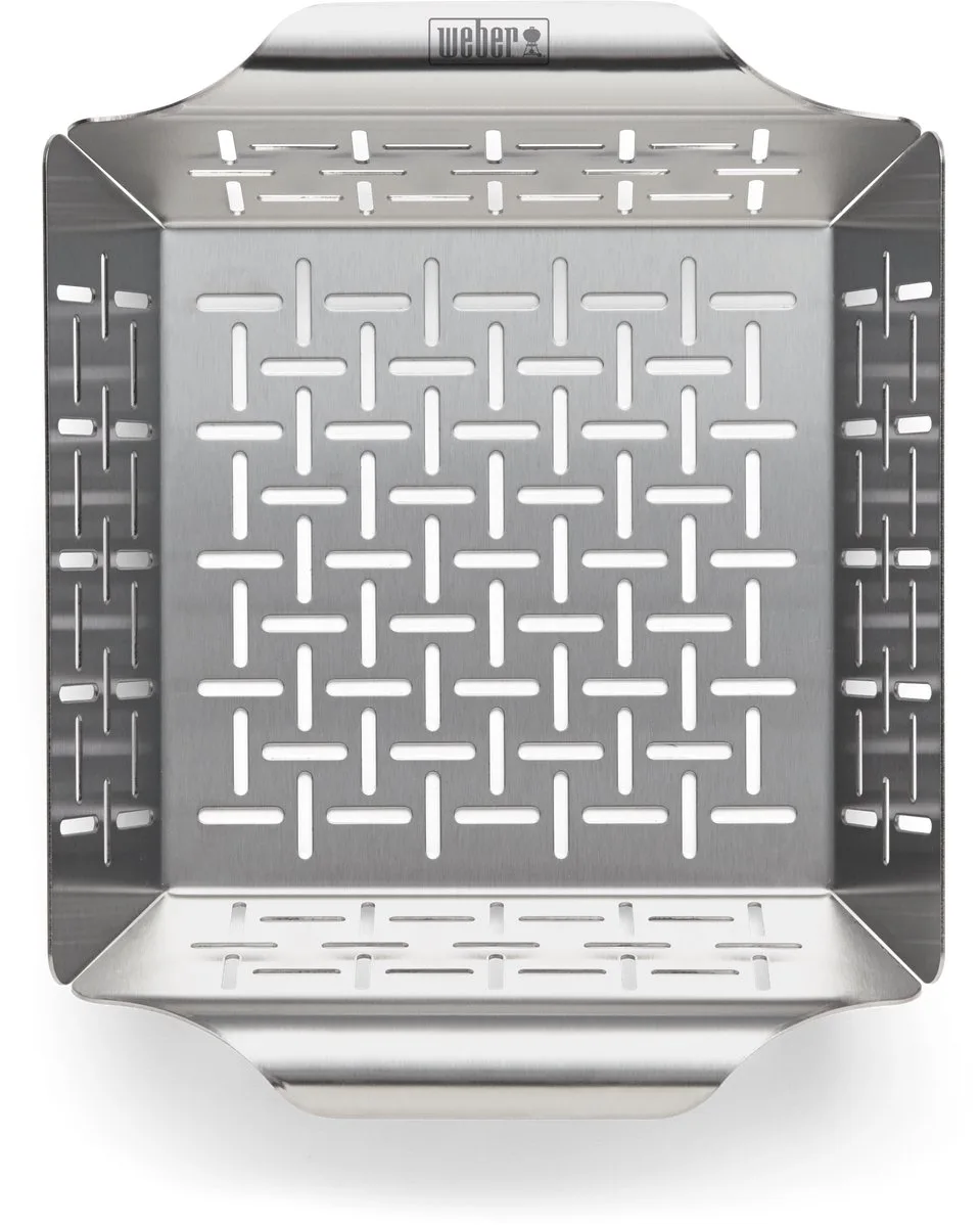Deluxe Grillkorf van Weber in Rvs – productfoto