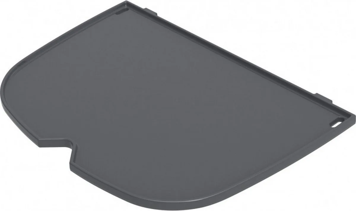 Halve Plancha Voor Q 1100N/Q 1200N van Weber in Zwart – productfoto
