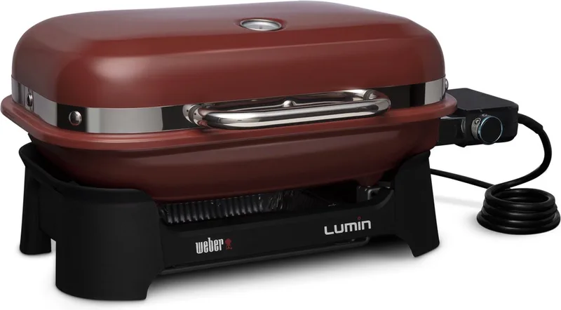 Lumin Compact Barbecue Tafelblad Electrisch Rood 2200 W by Weber in Red – product photo
