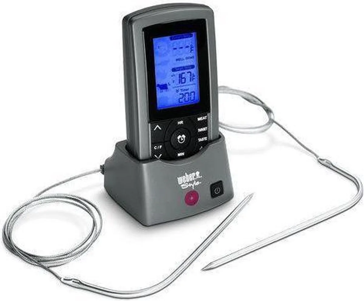 Style (CWS) Digitale Thermometer van Weber in Grijs – productfoto