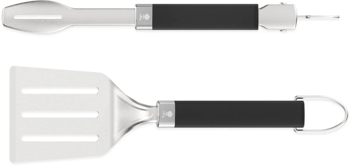 Toolset tang & spatel - klein formaat van Weber in Zwart – productfoto