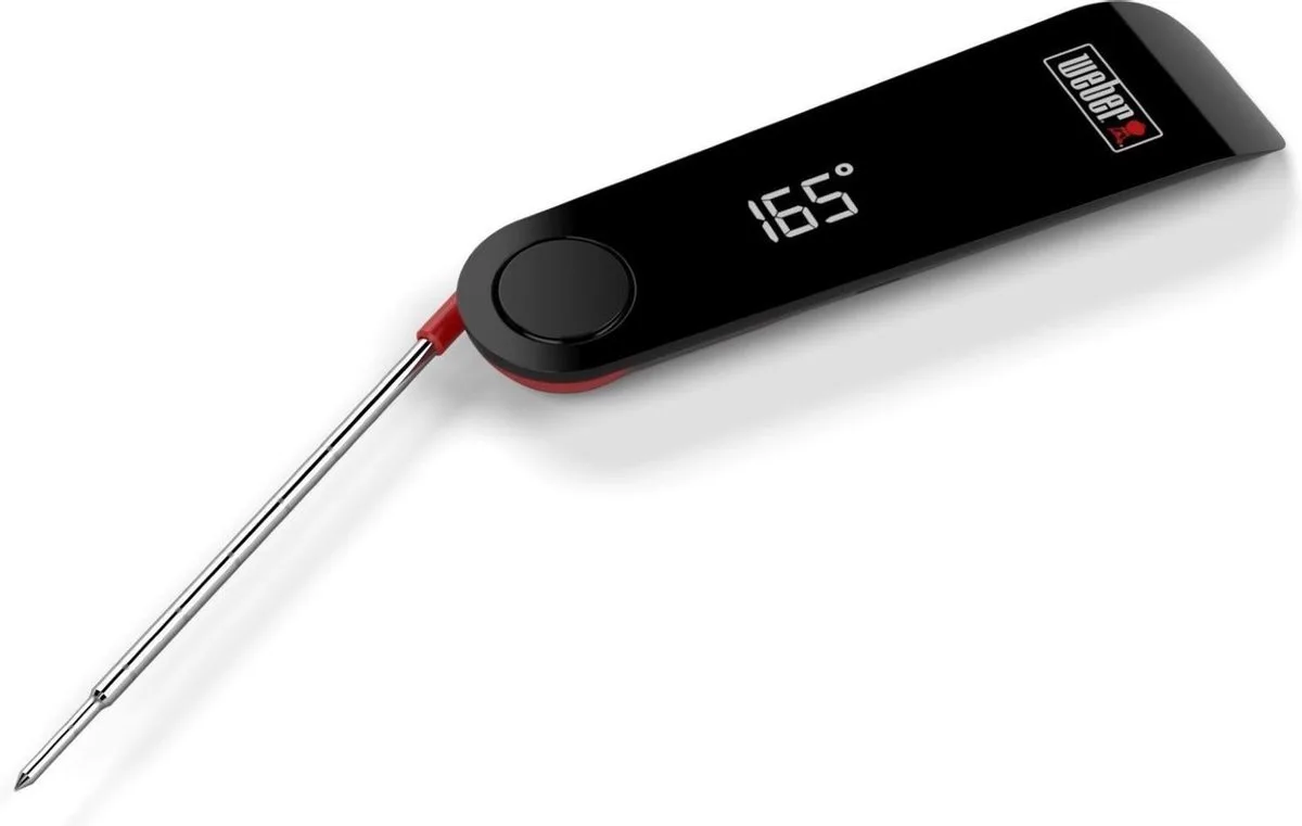 Weber 6752 Digitale Thermometer - Inklapbaar van Weber in Zwart – productfoto