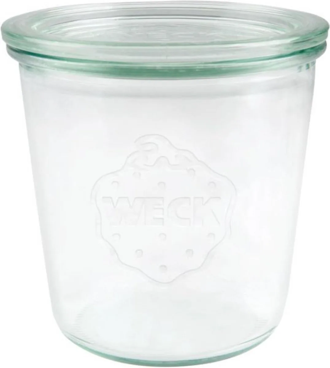 Weckpot STORT glas met deksel (580ml) 1/2L (6 stuks) van Weck in Transparant – productfoto