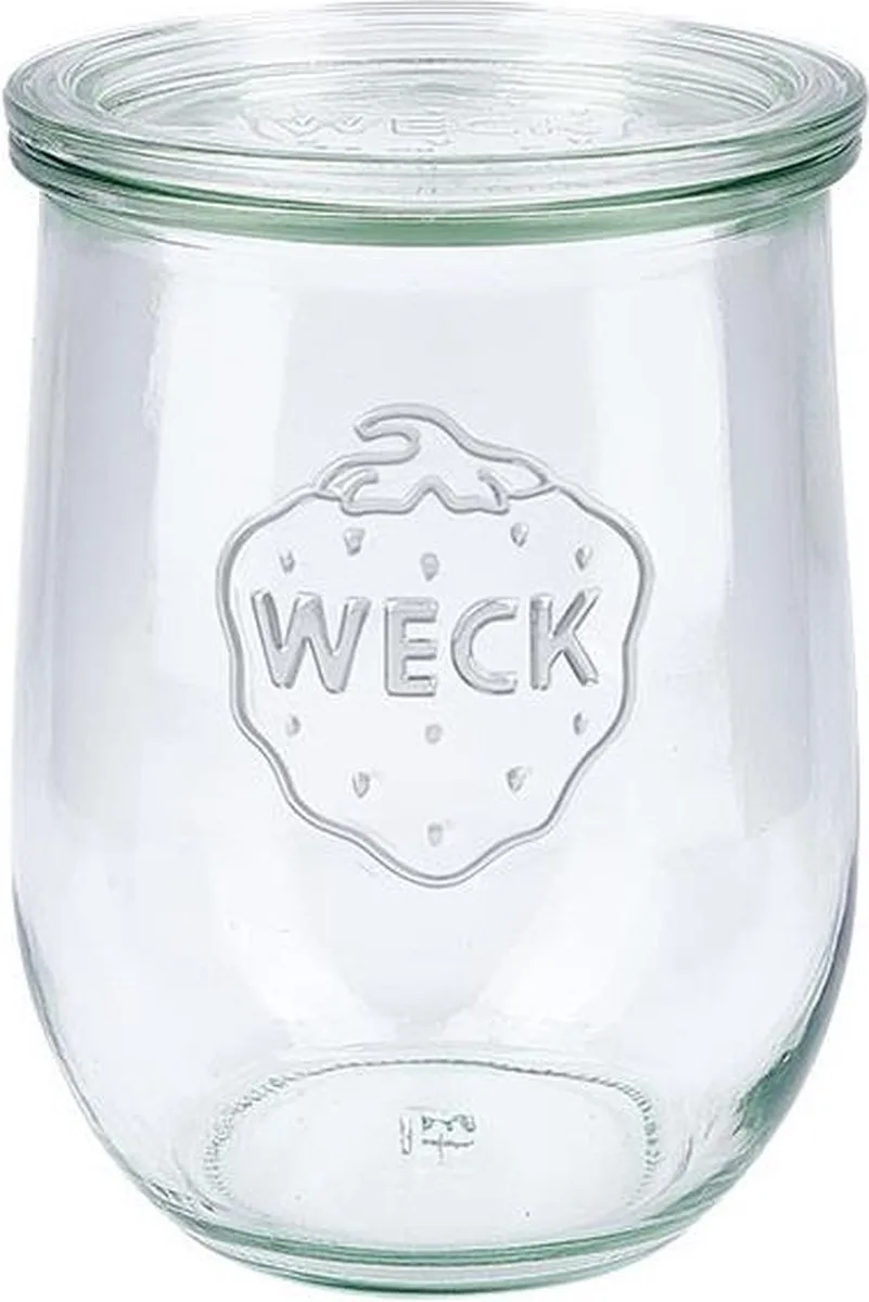 WECK 745 Tulpenform-Glas 6er-Karton 1 l ohne Ringe und Klammern von Weck in Kleurloos – Produktfoto