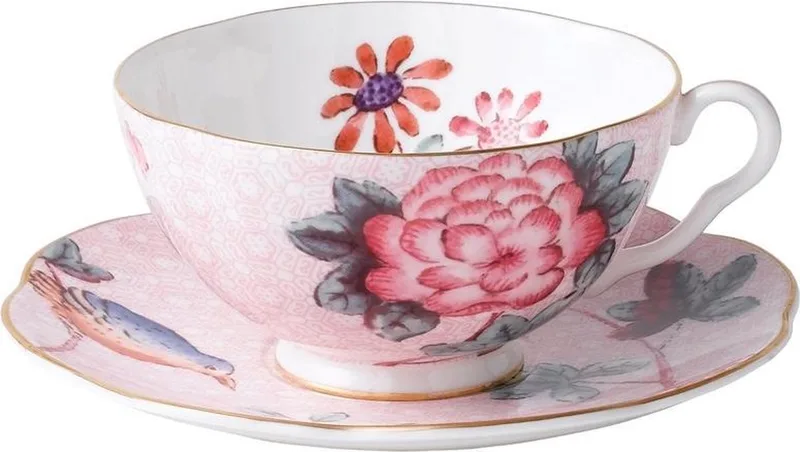 Cuckoo Kop & Schotel - Porselein/roze by Wedgwood in Pink – product photo