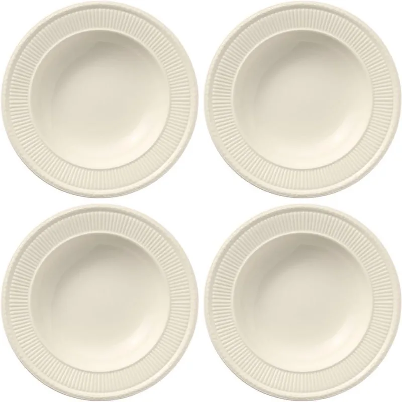 Diep Bord Edme ø 23 cm - 4 stuks by Wedgwood in Cream – product photo
