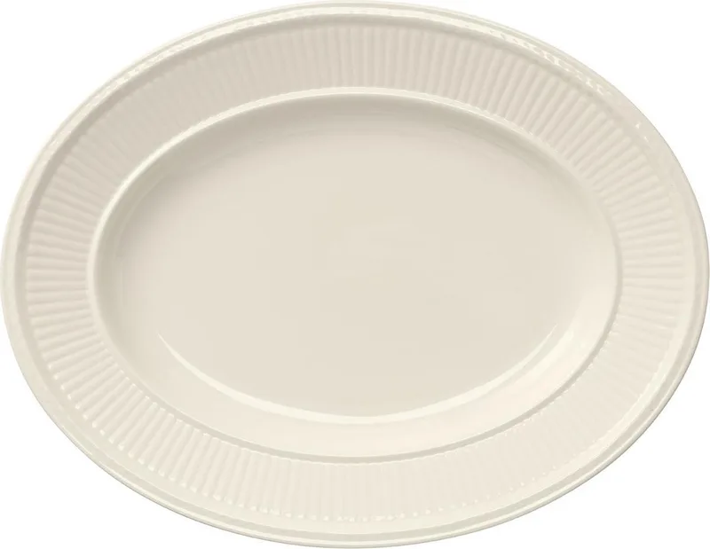Edme Serveerschaal ovaal 35 cm de Wedgwood en Blanc – photo produit
