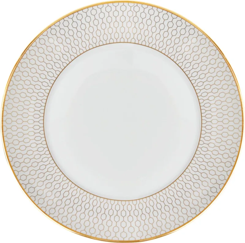 Gebaksbordje Arris ø 17 cm by Wedgwood in White, Gold – product photo