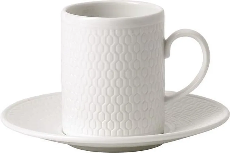 Gio Espressokop & Schotel - 70ml by Wedgwood in White – product photo