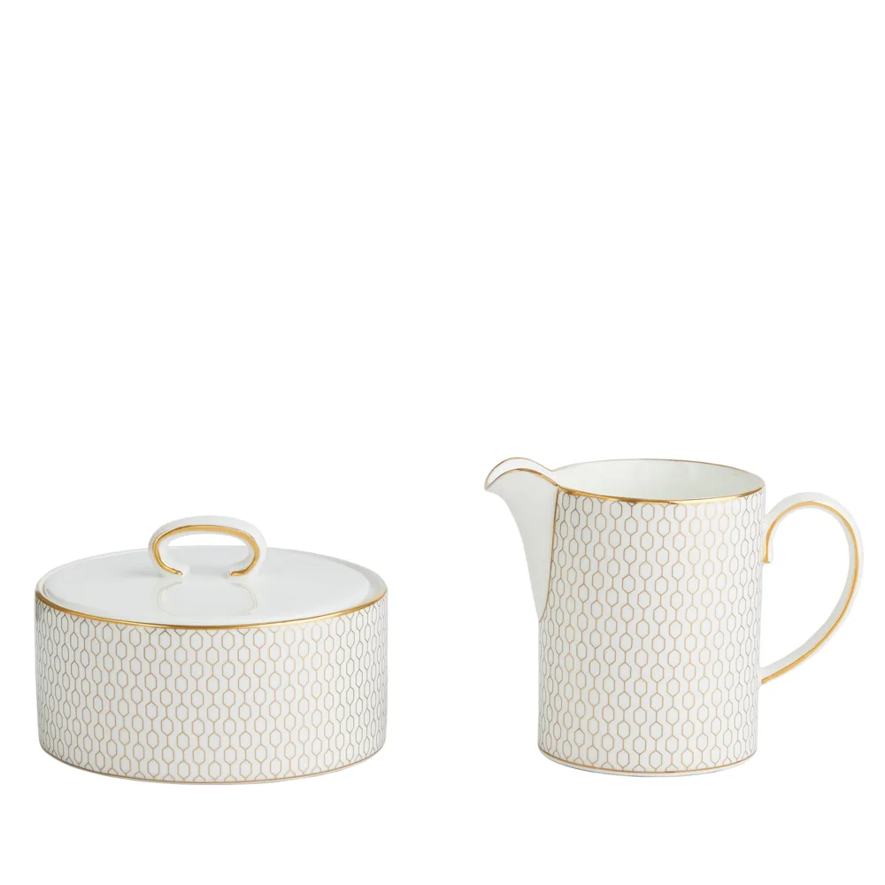 Gio Gold - Suikerpot&Melkkan från Wedgwood – produktbild