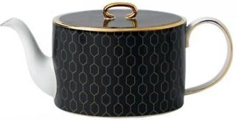 Gio Gold Tableware - Theepot Accent by Wedgwood in Zwart Goud – product photo