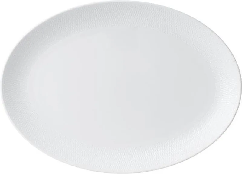Gio Ovale Serveerschaal - 36,5cm de Wedgwood en Blanc – photo produit
