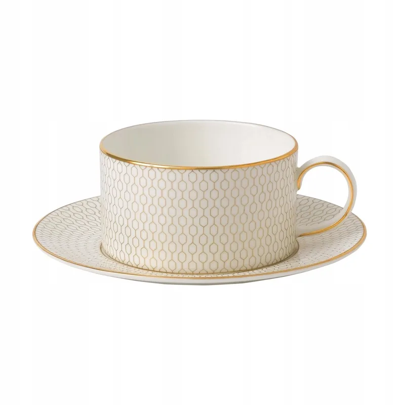 Merkloze Gouden Mok met Schotel - 250ml voor Koffie en Thee van Wedgwood in Goud – productfoto